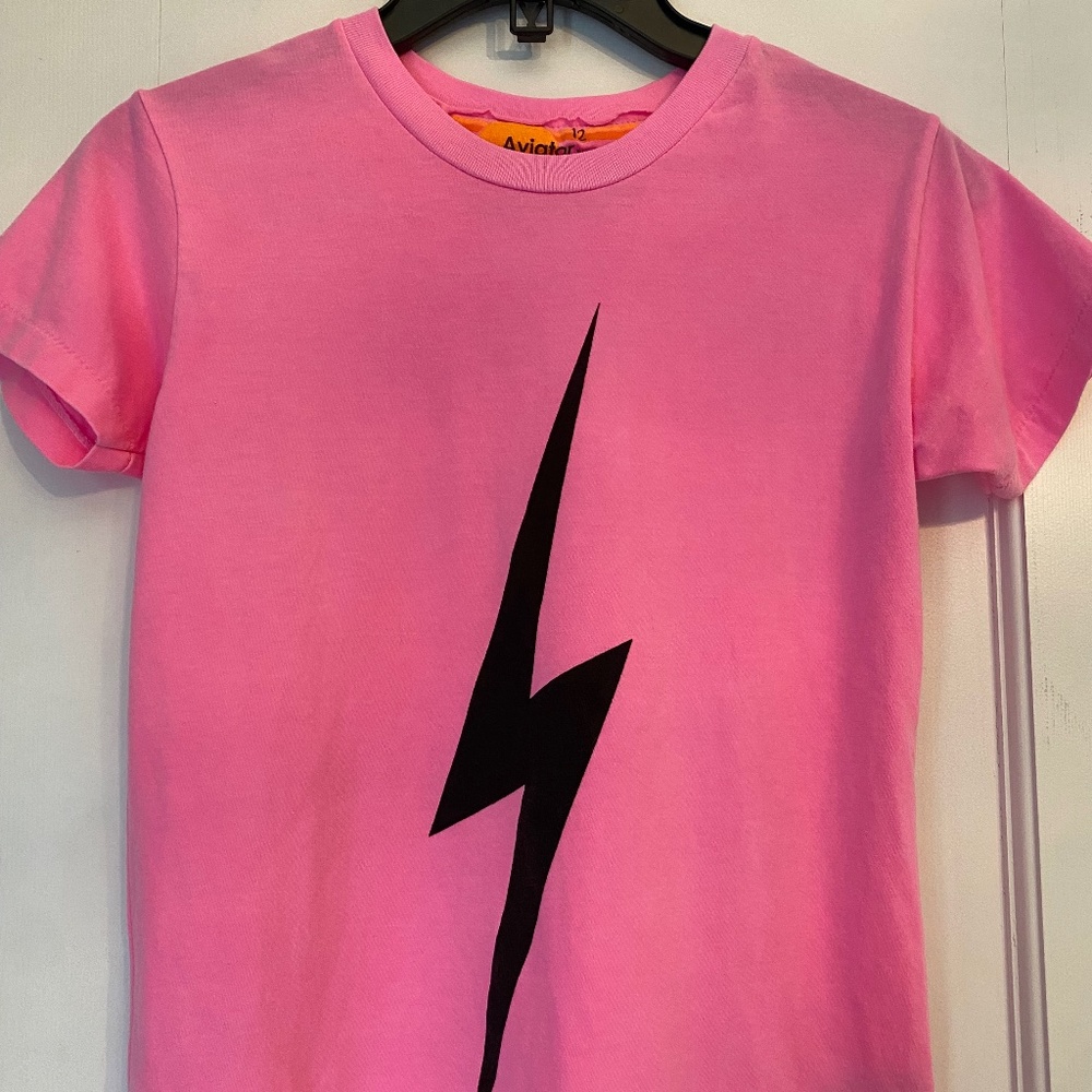 Aviator Nation Lighting Bolt Tee - Size 12